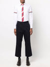 Oxford Armband Stripe Cotton Long Sleeve Shirt White - THOM BROWNE - BALAAN 4