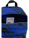 Shield Check Print Backpack Blue - BURBERRY - BALAAN 5