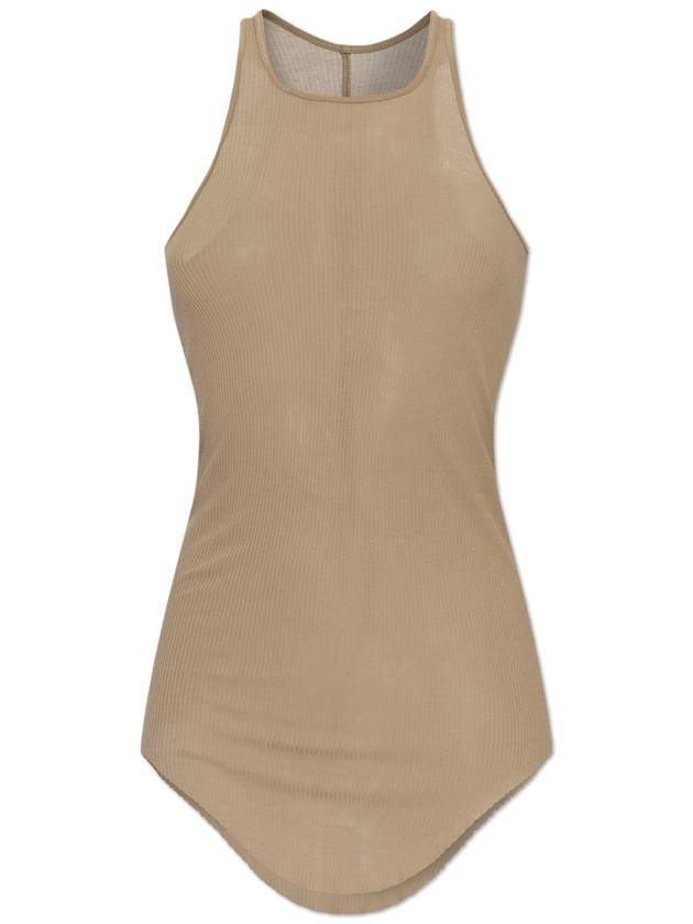 Rick Owens Top Bacic Rib, Women's, Beige - RICK OWENS - BALAAN 1