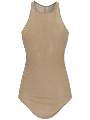 Rick Owens Top Bacic Rib, Women's, Beige - RICK OWENS - BALAAN 1