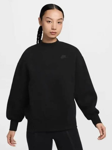 Women s Sportswear Tech Fleece Oversized Crew Neck Sweatshirt 010 - NIKE - BALAAN 1