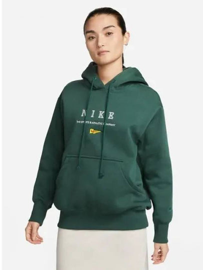 Sportswear Oversized Fleece Hoodie Green - NIKE - BALAAN 2