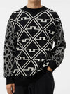 ISAAC Isaac Jacquard Knit Golf Sweater AMKW09407 - J.LINDEBERG - BALAAN 2