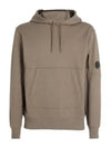 Brushed Emerized Diagonal Fleece Lens Hoodie Beige - CP COMPANY - BALAAN 2