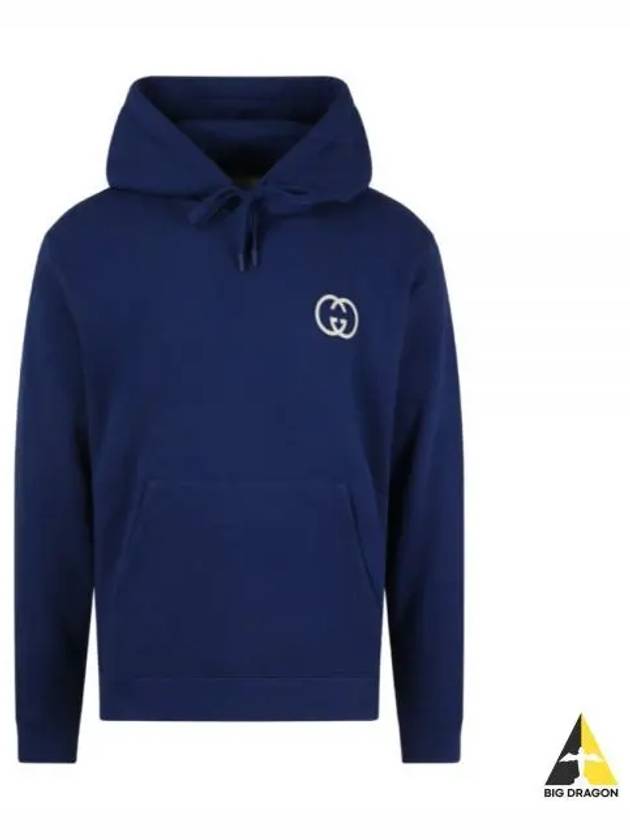 Cotton Jersey Hoodie Blue - GUCCI - BALAAN 2