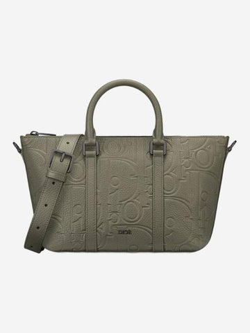 Weekender 25 Grained Calfskin Cross Bag Khaki - DIOR - BALAAN 1