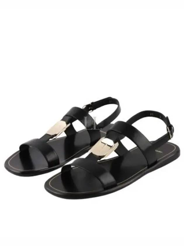 Capri Leather Nappa Sandals Black - SALVATORE FERRAGAMO - BALAAN 2