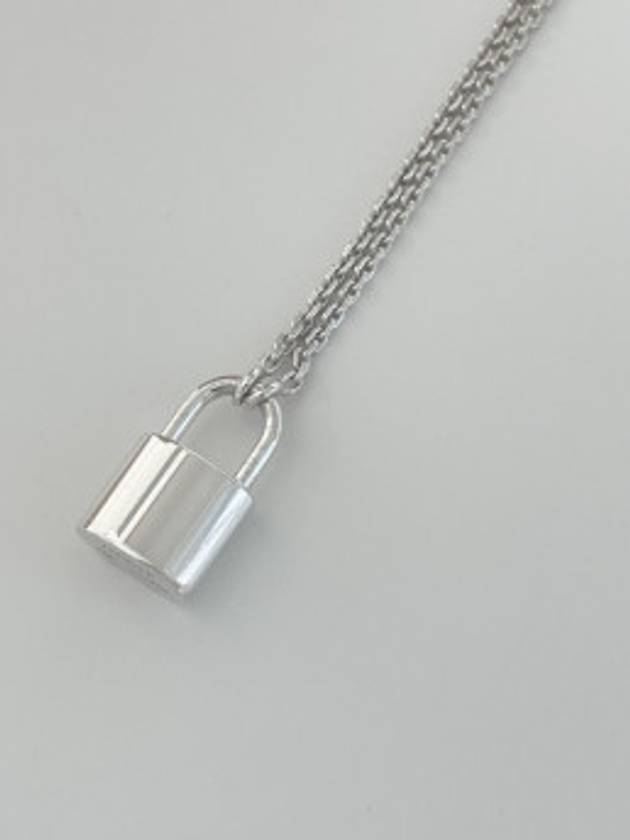 Silver Lockit Necklace Silver - LOUIS VUITTON - BALAAN 4