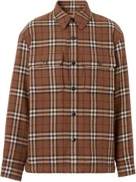 Vintage Check Over Long Sleeve Shirt Brown - BURBERRY - BALAAN 2