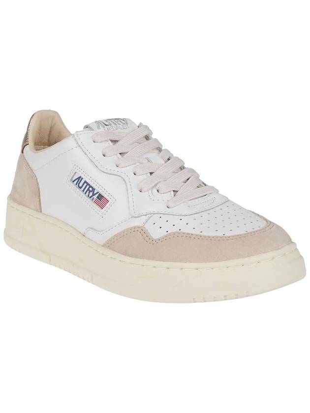 Medalist Leather Low-Top Sneakers Gold White - AUTRY - BALAAN 3