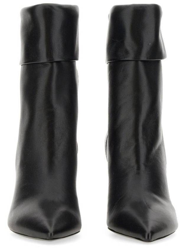 Nikki Ankle Middle Boots Black - SAINT LAURENT - BALAAN 3