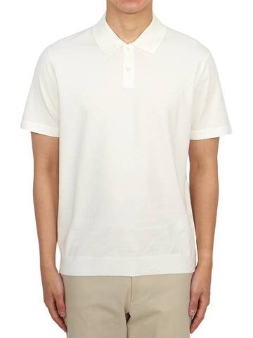 Goris Men s Collar Short Sleeve T Shirt O0186711 100 - THEORY - BALAAN 1