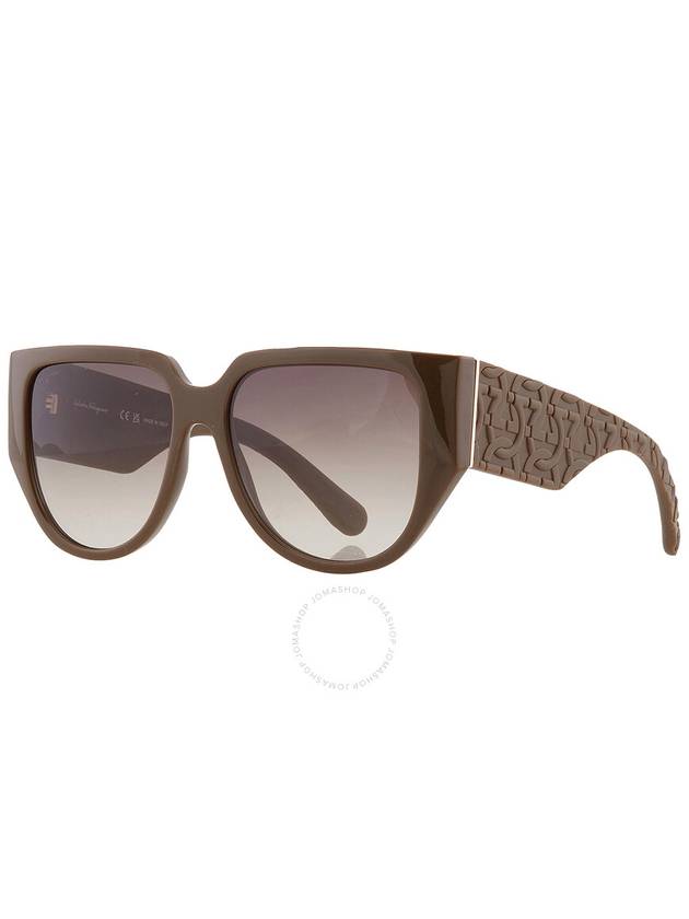 Salvatore Ferragamo Grey Gradient Browline Ladies Sunglasses SF1088SE 324 57 - SALVATORE FERRAGAMO - BALAAN 3