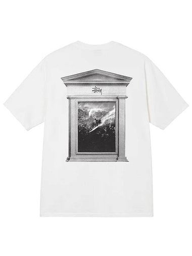 Surf Tom Pigment Dyed T Shirt White Women - STUSSY - BALAAN 1