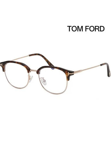 Blue light blocking glasses frame TF5793KB 052 Lower gold overfit Asian fit - TOM FORD - BALAAN 1