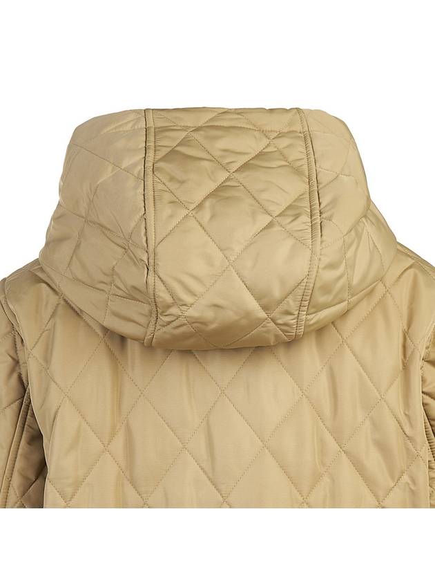 Diamond Quilted Hoodie Padding Archive Beige - BURBERRY - BALAAN 7