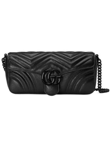 GG Marmont Matelasse Leather Shoulder Bag Black - GUCCI - BALAAN 1