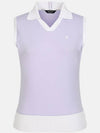 Knit Patch Collar Sleeveless T-Shirt TWTYM6341 607 - TAYLORMADE - BALAAN 2