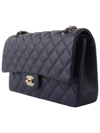 A01112 Caviar Classic 2 55 Medium Gold Chain Shoulder Bag Navy Department Store Invoice 34276 1 - CHANEL - BALAAN 2