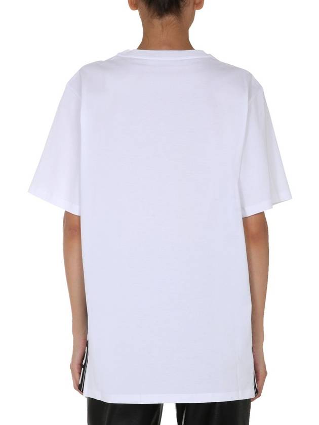 side logo tape short sleeve t-shirt white - STELLA MCCARTNEY - BALAAN 8