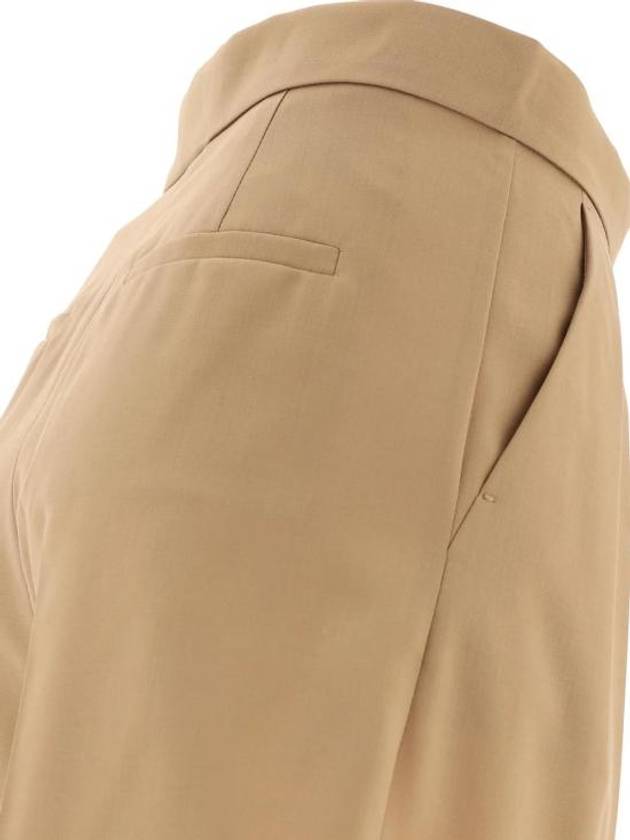 Jessica Virgin Wool Shorts Brown - MAX MARA - BALAAN 5