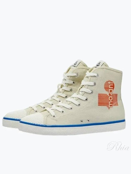 Logo High Top Sneakers White - ISABEL MARANT - BALAAN 2