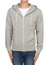 Tricolor Fox Patch Zip Up Hoodie Grey - MAISON KITSUNE - BALAAN 3