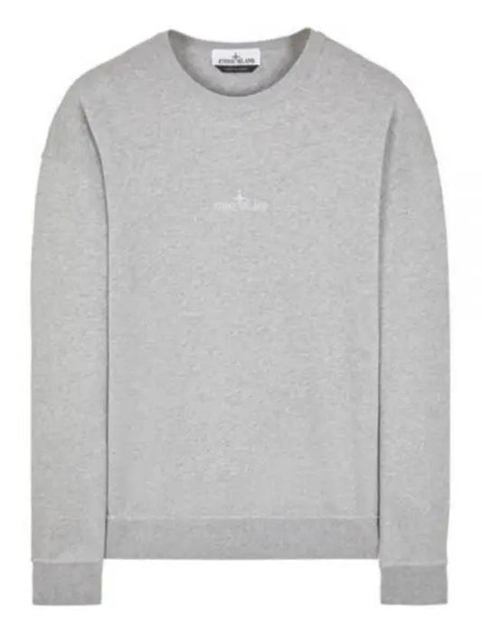 Garment Dyed Cotton Embroidery Logo Sweatshirt Grey - STONE ISLAND - BALAAN 2