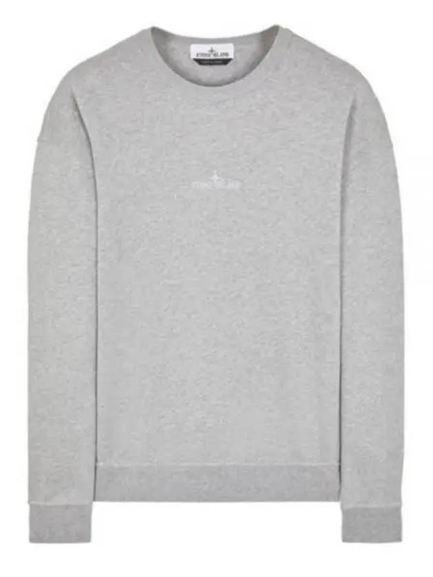 Garment Dyed Cotton Embroidery Logo Sweatshirt Grey - STONE ISLAND - BALAAN 2