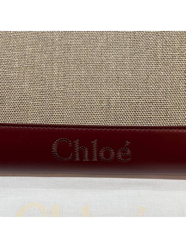 Sense Zipper Clutch Bag Beige Red - CHLOE - BALAAN 7