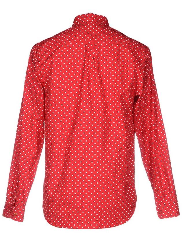 love-red contrast pocket pindot shirt - MOSCHINO - BALAAN 2