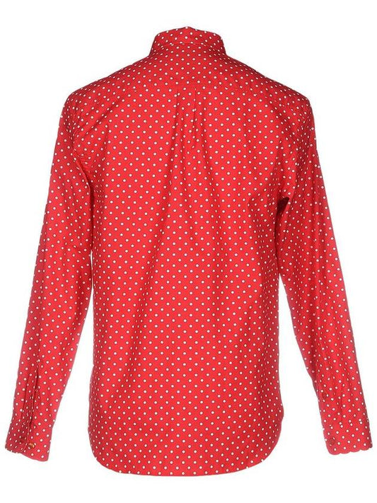 love-red contrast pocket pindot shirt - MOSCHINO - BALAAN 2