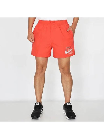 Men's 5'' Big Logo Swim Shorts Orange - NIKE - BALAAN 2