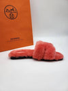 Oran Wool Sandals Rose - HERMES - BALAAN 7