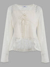 Golden Wave Lace Cardigan Sleeveless Set up Cream - MICANE - BALAAN 6