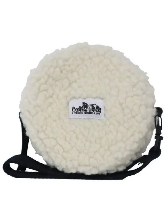 Fleece Round Pouch Cross Bag Cream - OFFGRID - BALAAN 2