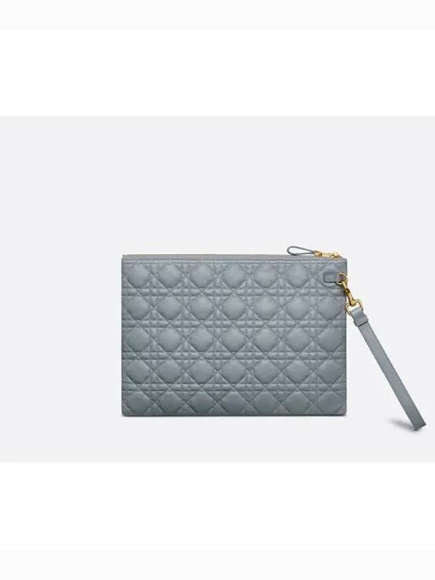 Caro Daily Large Clutch Bag Cloud Blue - DIOR - BALAAN 4