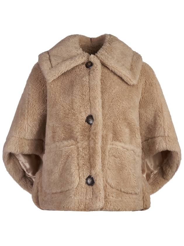 Women's Terzo Teddy Cape TERZO4 001 - MAX MARA - BALAAN 1