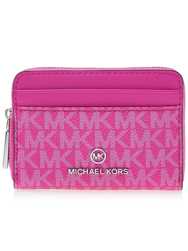 Jet Set Small Logo Card Wallet Pink - MICHAEL KORS - BALAAN 2