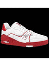 LV Trainer Low Top Sneakers White Red - LOUIS VUITTON - BALAAN 2