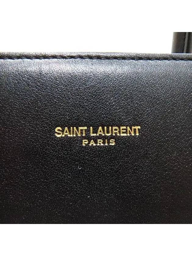 YSL Yip 355153 Black color leather MINI SAC JOUR de tote bag shoulder strap 2WAY - SAINT LAURENT - BALAAN 4