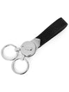 Gancini Leather Key Holder Black - SALVATORE FERRAGAMO - BALAAN 6