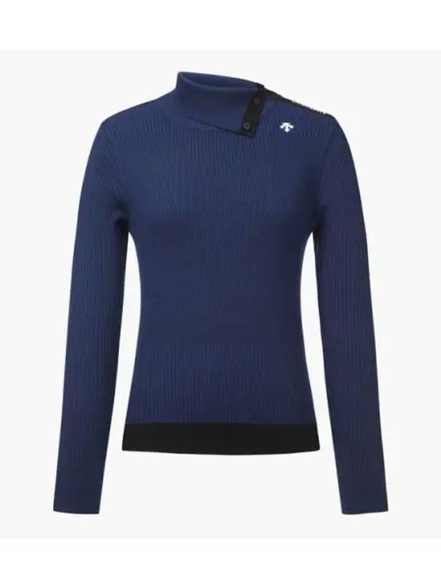 GOLF Women s Variant Collar Point Long Sleeve Knit DP32WFKP99 - DESCENTE - BALAAN 1