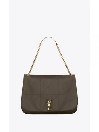 Jamie Logo Plaque Leather Shoulder Bag Green - SAINT LAURENT - BALAAN 2