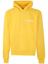 Chest Logo Print Classic Fit Cotton Hoodie Yellow - JACQUEMUS - BALAAN 1