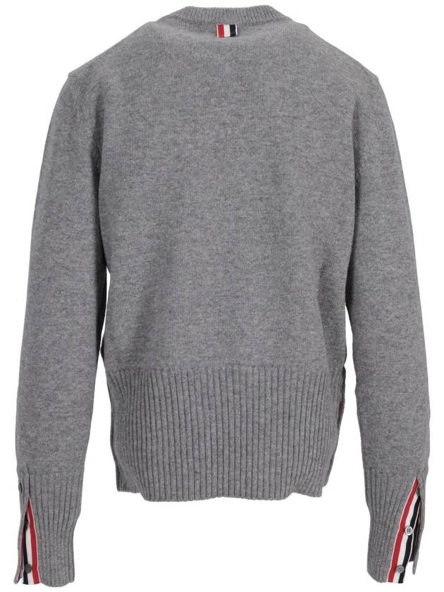 Holiday Scenery Classic Crew Neck Knit Top Gray - THOM BROWNE - BALAAN 5