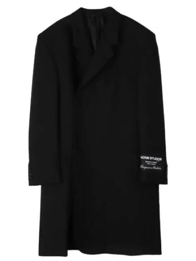 logo patch wool coat men - ACNE STUDIOS - BALAAN 1