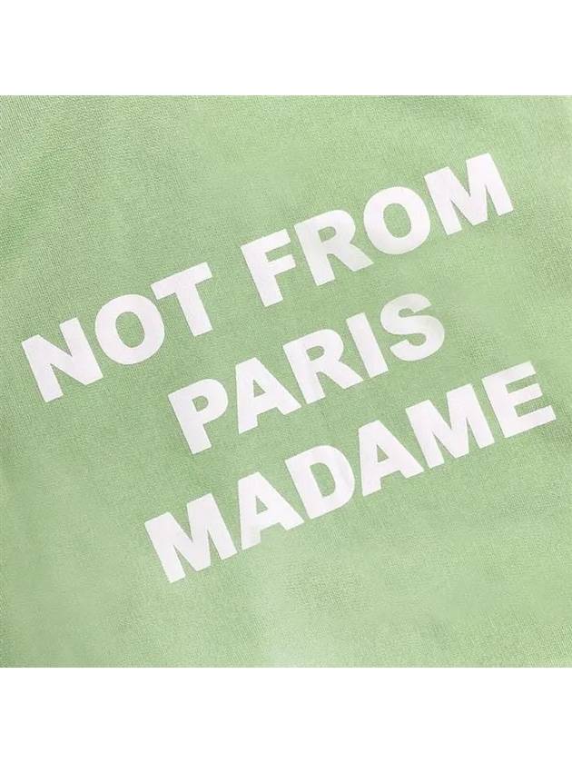 Drol de Monsieur Hooded Long Sleeves Logo Green HO101 LGNLIGHT GREEN - DROLE DE MONSIEUR - BALAAN 4