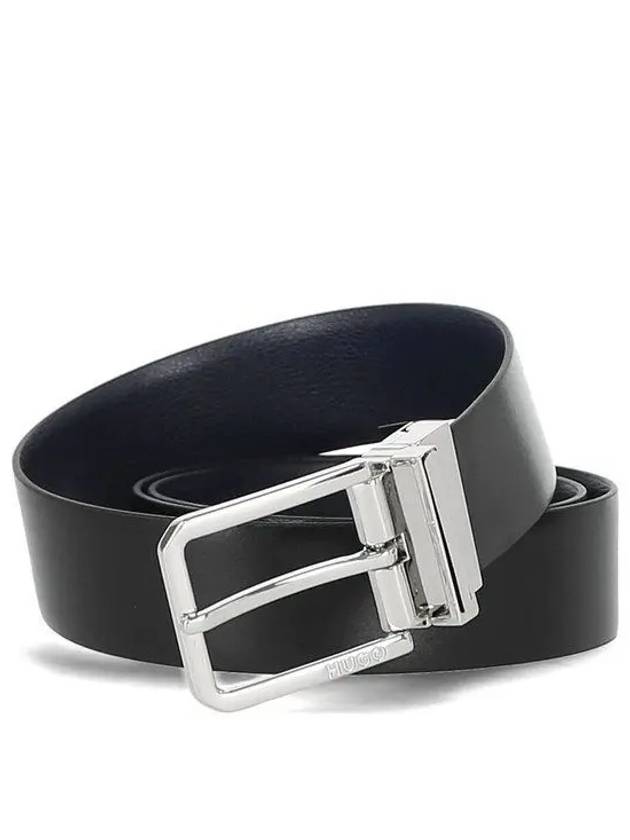 Logo 50503376 004 Men's Double-sided Leather Belt 989393 - HUGO BOSS - BALAAN 1