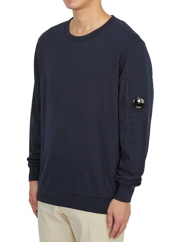 Light Fleece Sweatshirt Navy - CP COMPANY - BALAAN 3